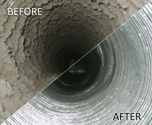 air duct cleaning before and after